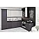 Модульна кухня Хай-тек софт-тач супермат 3 х 2,2 метра кутова Білий, Графіт-4-thumb
