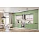 Модульна кухня Хай-тек софт-тач супермат 420см Білий, Оливка-4-thumb