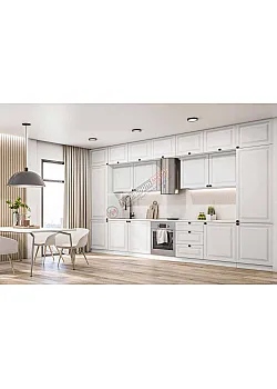 Модульна кухня Діамант 4,2м Білого кольору