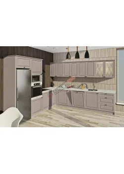 Модульна кухня Діамант 3200 х 2850мм кутова Сахара