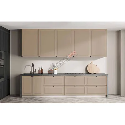 Модульная кухня Диамант 2.4м Капучино-0