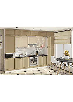 Модульна кухня Діамант 3.3м Капучіно, Крем