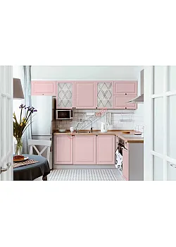 Модульна кухня Діамант 2800 х 2000мм кутова Рожевий