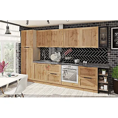 Модульна кухня Престиж 3.3 метра Дуб золотий-0