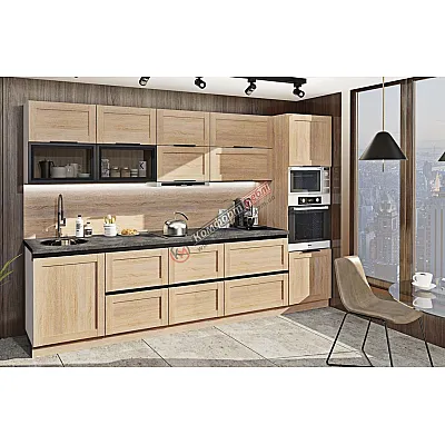 Модульна кухня Престиж 3,2 метра Дуб сонома-0