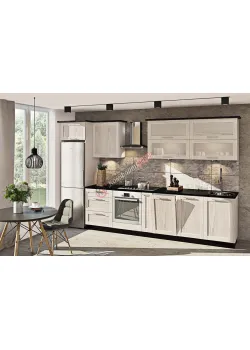 Модульная кухня Комфорт Престиж 3430мм Дуб беленый