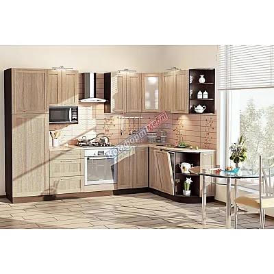 Модульна кухня Престиж 3 х 1,75м кутова Дуб сонома-0