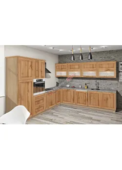 Модульная кухня Комфорт Французский Престиж 3,2 х 3м угловая Дуб золотой