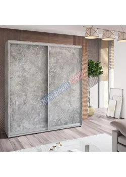 Шафа купе 2.0 метра "ДСП" 2 дверна Бетон світлий
