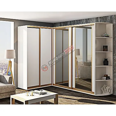 Шкаф-купе "Модель 7" угловой белый-0