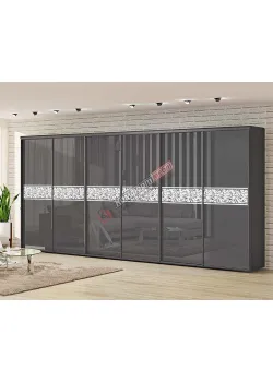 Шафа-купе 5,4 метра "Модель 2" шестидверна антрацит