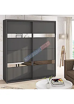 Шафа-купе 1,7 м "Модель 5" двохдверна асфальт