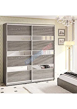 Шафа-купе 2,0 метра "Модель 4" двохдверна дуб трюфель