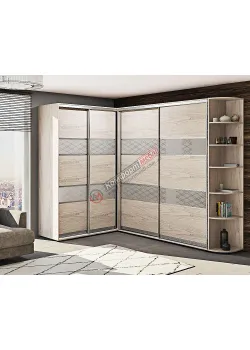 Шафа-купе "Модель 3" кутова білений дуб