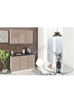 Готовая кухня Комфорт Хай-тек 1,2 м Медовый