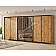 Шафа купе 4.2 метра "ДСП" 6 дверна дуб золотий-2-thumb