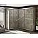 Шафа-купе "ДСП з 4-х частин" кутова Бетон-4-thumb