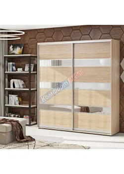 Шафа-купе 2 м "Модель 4" двохдверна дуб натуральний