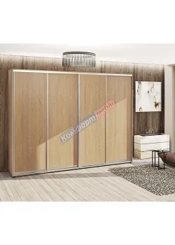 Шафа купе 2.8 м "ДСП" 4х дверна колір дуб сонома
