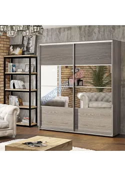 Шафа купе 120 см "Модель 8" 2 дверна дуб трюфель