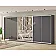 Шкаф купе 4.4 метра "ДСП" 6 дверный графит-2-thumb