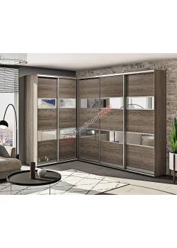 Шафа-купе "Модель 3" кутова дуб трюфель