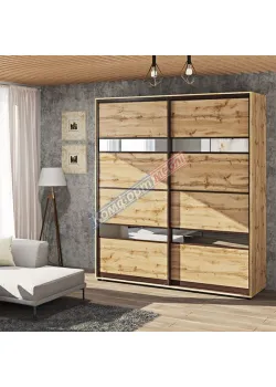 Шафа-купе 1500 мм "Модель 5" двохдверна дуб аппалачі
