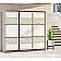 Шкаф-купе 2,3 м "Валенсия" глянец 3 дверный светлый-2-thumb
