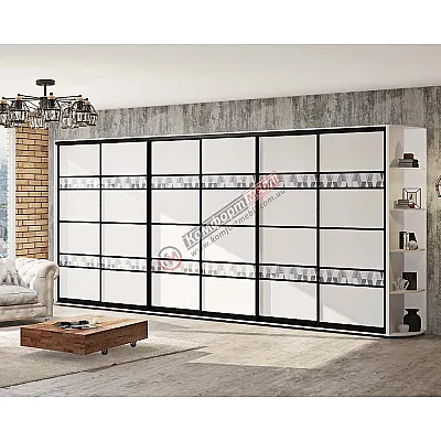 Шафа-купе 5,2 м "Модель 5" 6 дверна світла-0