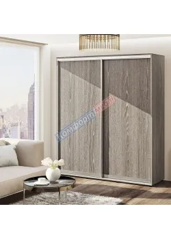 Шкаф-купе 1,8 метра "ДСП" двухдверный в цвете дуб трюфель