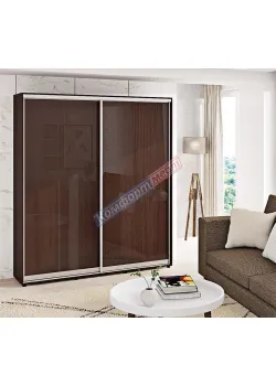 Шкаф-купе 2 м Комфорт "ДСП" глянец 2 х дверный венге