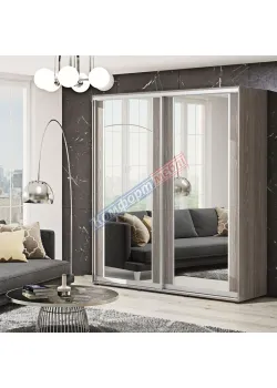 Шкаф купе 1.9 метра Комфорт "Модель 7" 2 дверный дуб трюфель