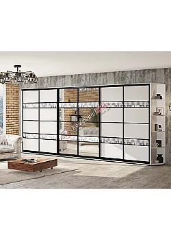 Шкаф купе 4.2 м Комфорт "Модель 5" 6 х дверный цвет белый