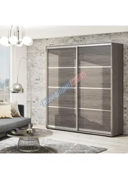 Шкаф-купе 2000 мм Комфорт "Из 4-х частей" 2х дверный дуб трюфель