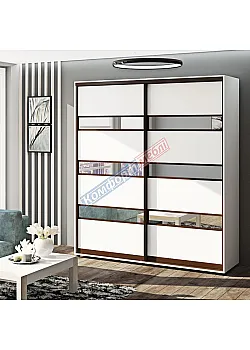 Шкаф-купе 1900 мм Комфорт "Модель 4" 2 х дверный цвет белый