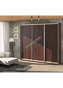 Шкаф купе 2.1 м Комфорт "ДСП" трехдверный дуб венге