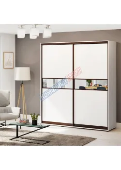 Шкаф купе 150 см Комфорт "Модель 2" двухдверный белого цвета