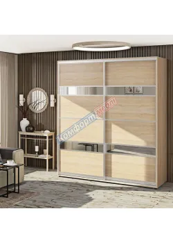 Шкаф купе 190 см Комфорт "Модель 5" 2 дверный цвет дуб сонома
