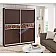 Шкаф купе 1.2 м Комфорт "Модель 2" 2 дверный цвет венге-2-thumb
