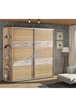 Шкаф купе 1.5 м Комфорт "Модель 3" двухдверный дуб натуральный