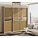 Шафа купе 260 см Комфорт "Модель 2" тридверна крем-2-thumb