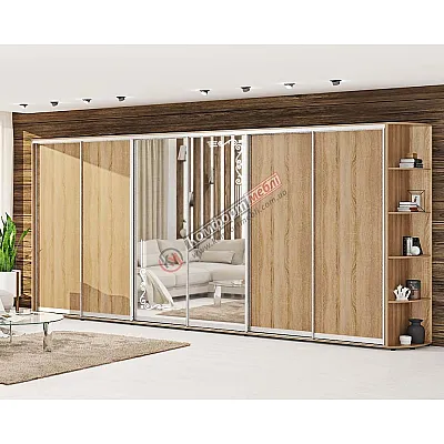 Шкаф-купе 4,6 м Комфорт "ДСП" 6 дверный цвет дуб сонома-0