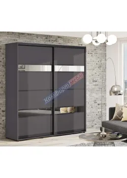 Шкаф-купе 2 м Комфорт "Модель 5" 2 х дверный графит