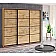 Шафа-купе 250 см Комфорт "З 4-х частин" 3 х дверна дуб золотий-2-thumb