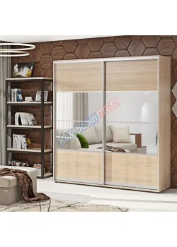 Шафа-купе 1,5 метра Комфорт "Модель 8" двохдверна колір дуб сонома
