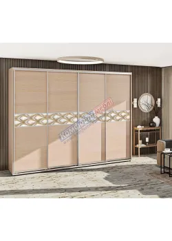 Шафа купе 3.6 м Комфорт "Модель 2" чотирьохдверна дуб сонома