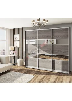 Шафа купе 2.3 м Комфорт "Модель 3" тридверна дуб трюфель