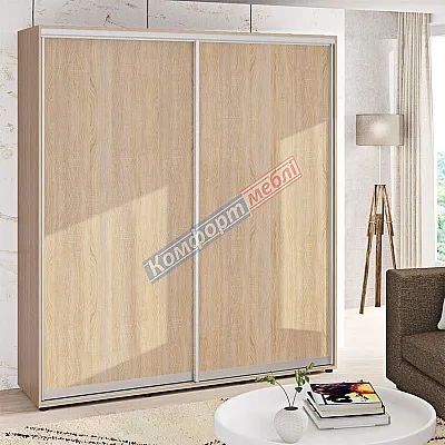 Шкаф купе 1.8 м Комфорт "ДСП" двухдверный дуб сонома-0
