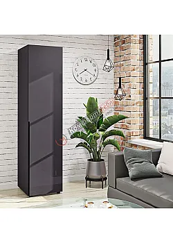 Вузька шафа Комфорт Флекс 500 мм ДСП фасад Графіт в передпокій