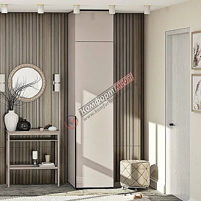 Пенал Комфорт Flex 50 см с ДСП фасадами Кашемир 1 дверный-0